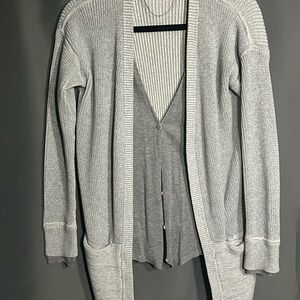 lululemon athletica Gray Cardigan Sweater
